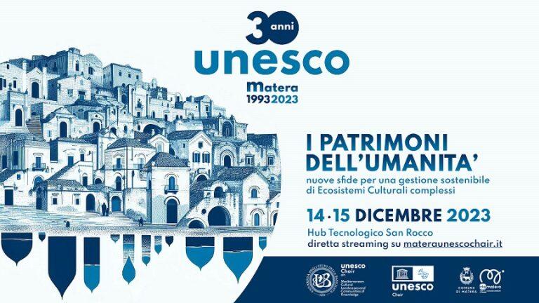 “I Patrimoni dell’Umanità”: Unibas e Basilicata Creativa per i 30 anni della città dei Sassi nel patrimonio Unesco